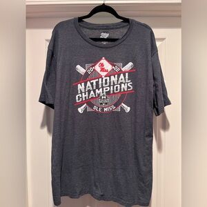 Ole Miss 2022 National Champions College World Series XXL